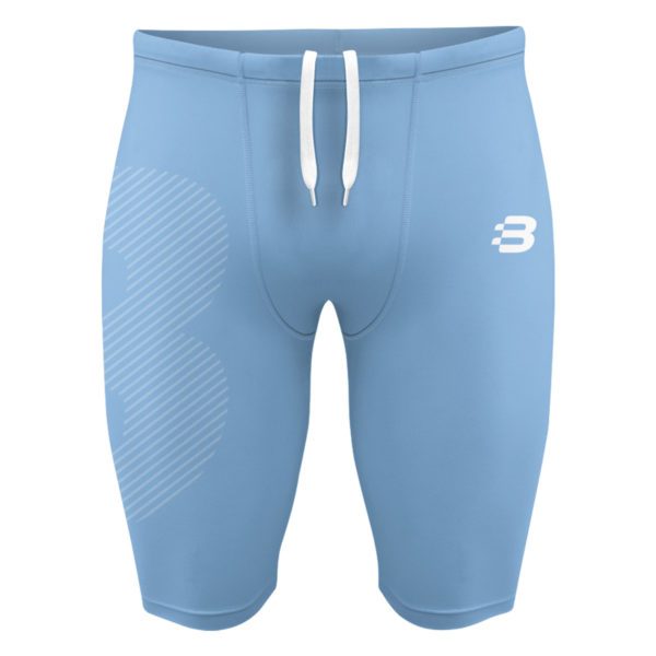 Mens Compression Shorts - Sky Blue