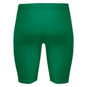 Men's emerald green compression shorts- back