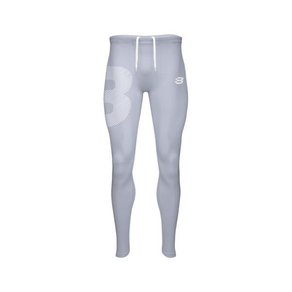 Mens Compression Tights - Silver