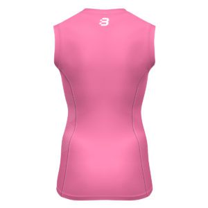 Men's light pink compression vest - back