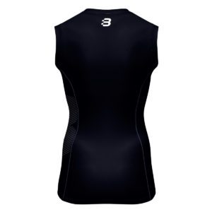 Men's navy compression vest - back