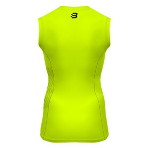 Mens Compression Vest - Fluoro Yellow