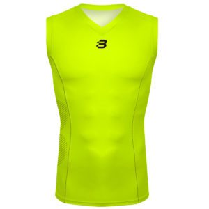 Mens Compression Vest - Fluoro Yellow