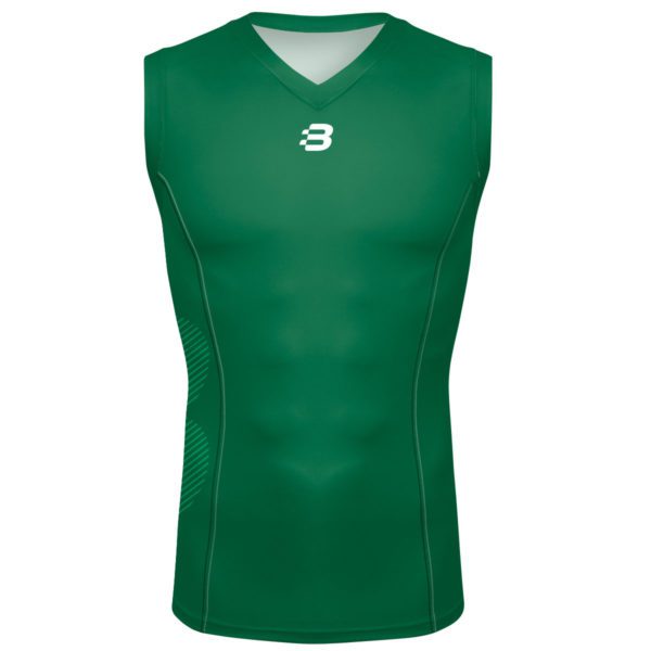 Mens Compression Vest - Emerald Green