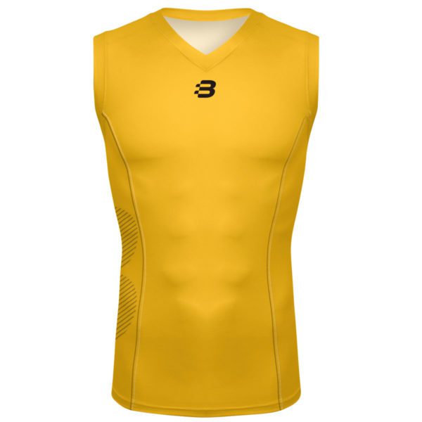 Mens Compression Vest - Gold