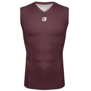 Mens Compression Vest - Maroon