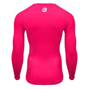 Mens Compression Long Sleeve Top - Pink