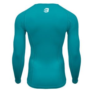 Mens Compression Long Sleeve Top - Teal