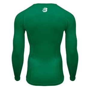 Mens Compression Long Sleeve Top - Emerald Green