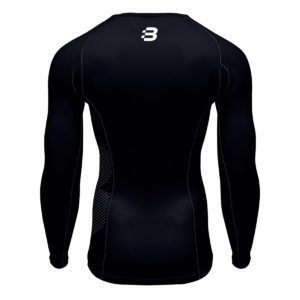 Mens Compression Long Sleeve Top - Navy