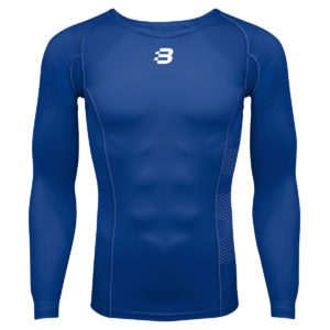 Mens Compression Long Sleeve Top - Royal