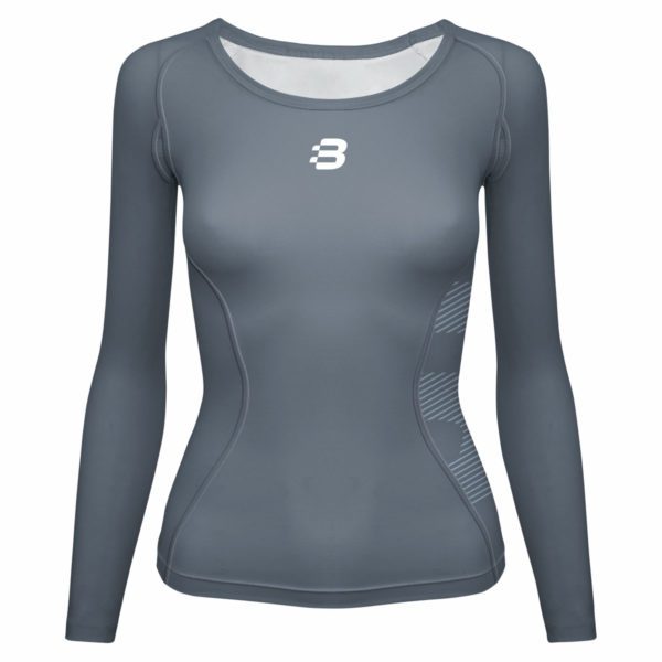 Women's Compression Long Sleeve Top - Grey