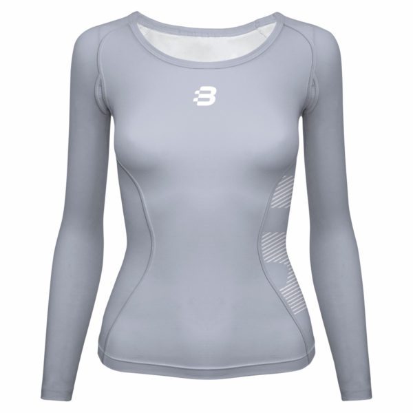 Women's Compression Long Sleeve Top - Silver