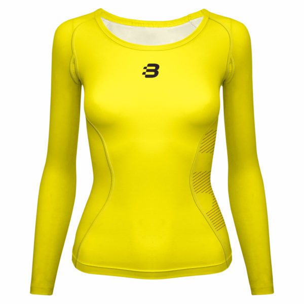 Women's Compression Long Sleeve Top - Yellow