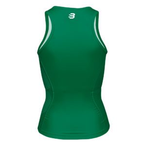 Women's emerald green compression vest - back