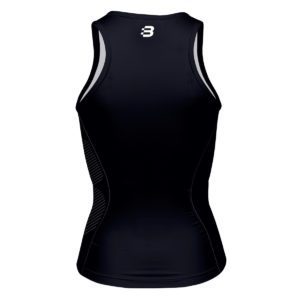 Women's navy compression vest - back