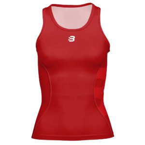 Women's Compression Vest - Dark Red
