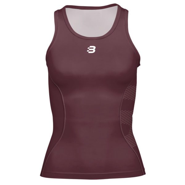 Women's Compression Vest - Maroon