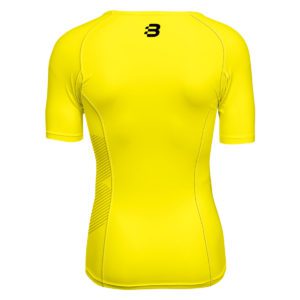 Mens Compression T-Shirt - Yellow