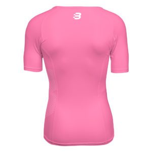 Men's light pink compression tshirt - back