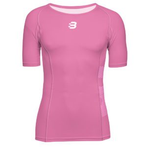 Mens Compression T-Shirt - Light Pink