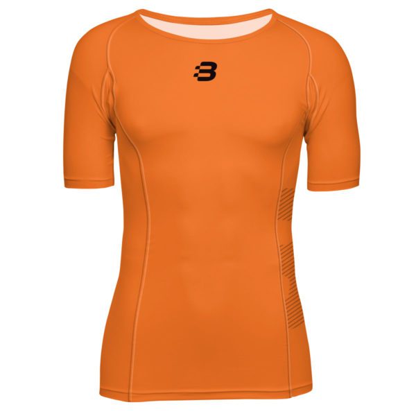 Mens Compression T-Shirt - Orange