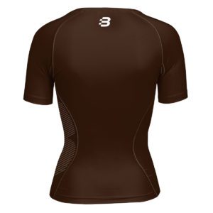 Women's Compression T-Shirt - Brown