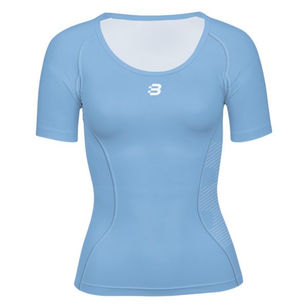 Women's Compression T-Shirt - Sky Blue