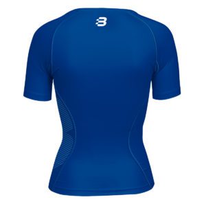 Women's royal blue compression tshirt - back