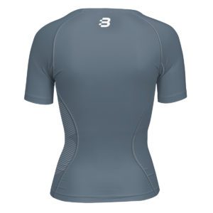 Women's grey compression tshirt - back