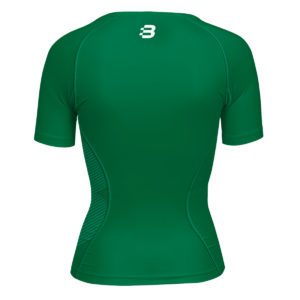 Women's emerald green compression tshirt - back