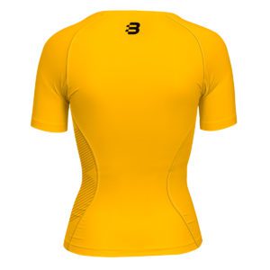 Women's gold compression tshirt - back