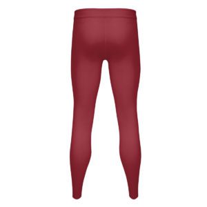 Women's light maroon compression tights - back