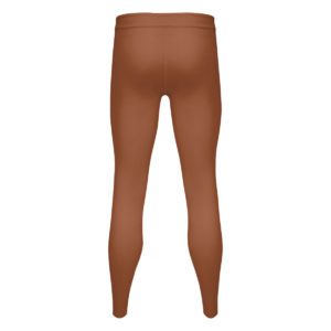 Women's light brown compression tights - back