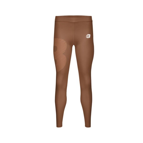 Women's Compression Tights - Light Brown