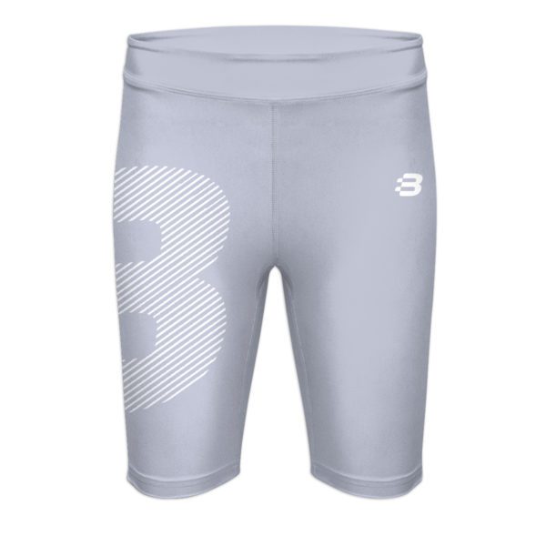 Ladies Compression Shorts - Silver