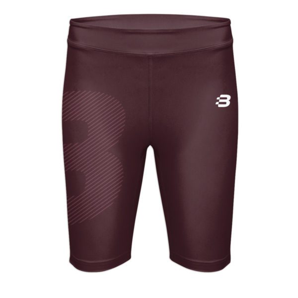 Ladies Compression Shorts - Dark Maroon