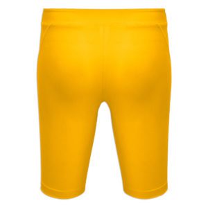 Women's gold compression shorts - back