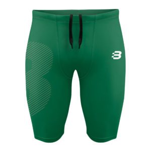 Mens Compression Shorts - Emerald Green
