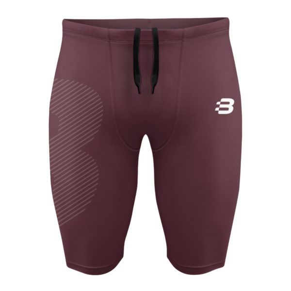 Mens Compression Shorts - Maroon