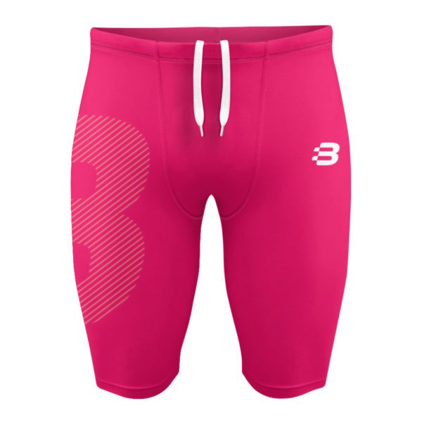 Mens Compression Shorts - Pink