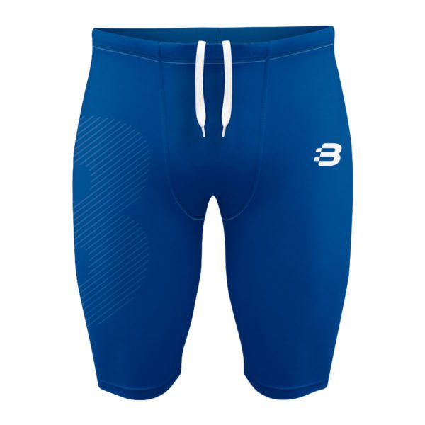 Mens Compression Shorts - Royal Blue - Blackchrome