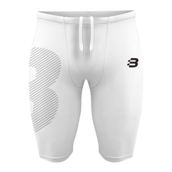 Mens Compression Shorts - White