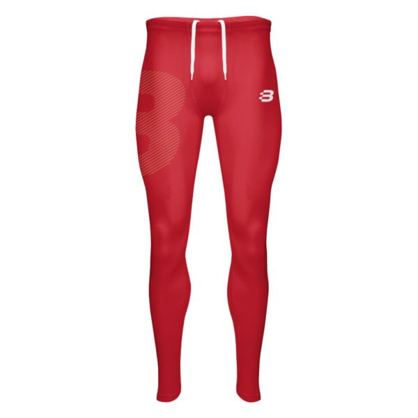 Mens Compression Tights - Red