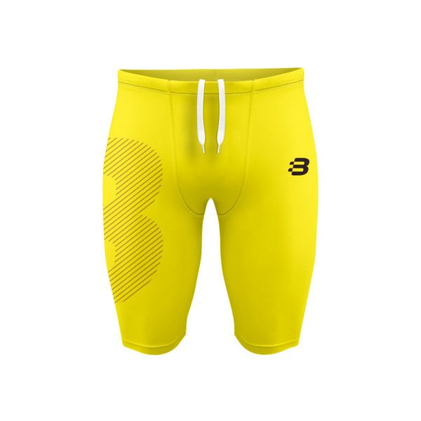 Mens Compression Shorts - Yellow
