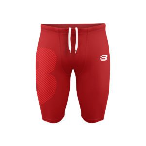 Mens Compression Shorts - Dark Red