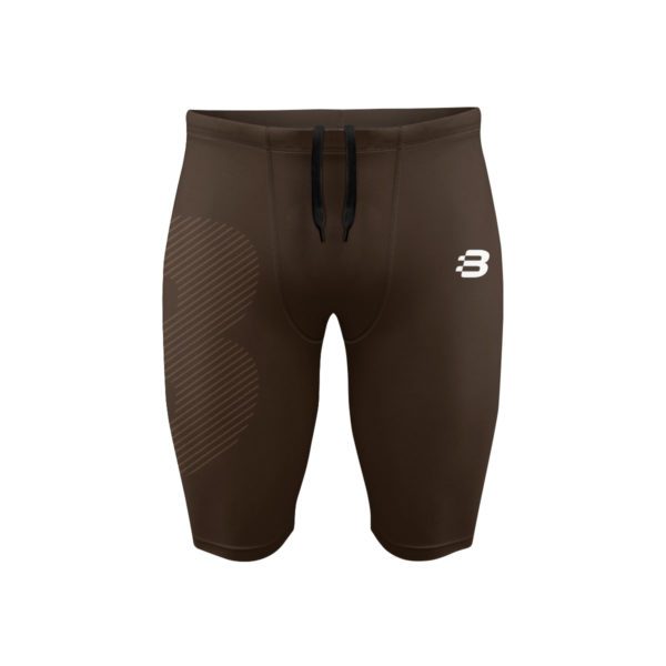 Mens Compression Shorts - Brown