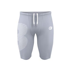 Mens Compression Shorts - Silver