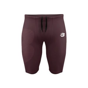 Mens Compression Shorts - Dark Maroon