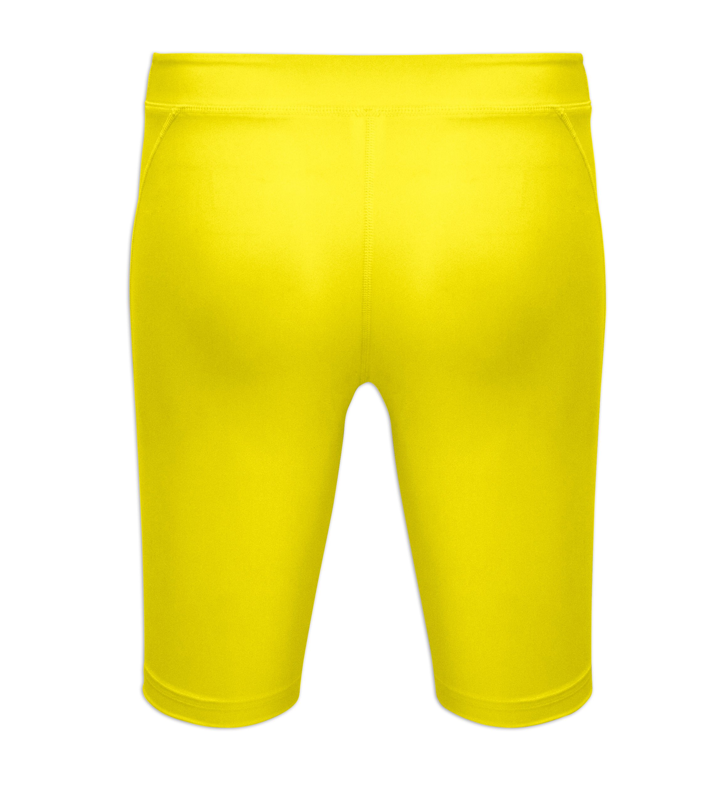 Ladies Compression Shorts - Yellow